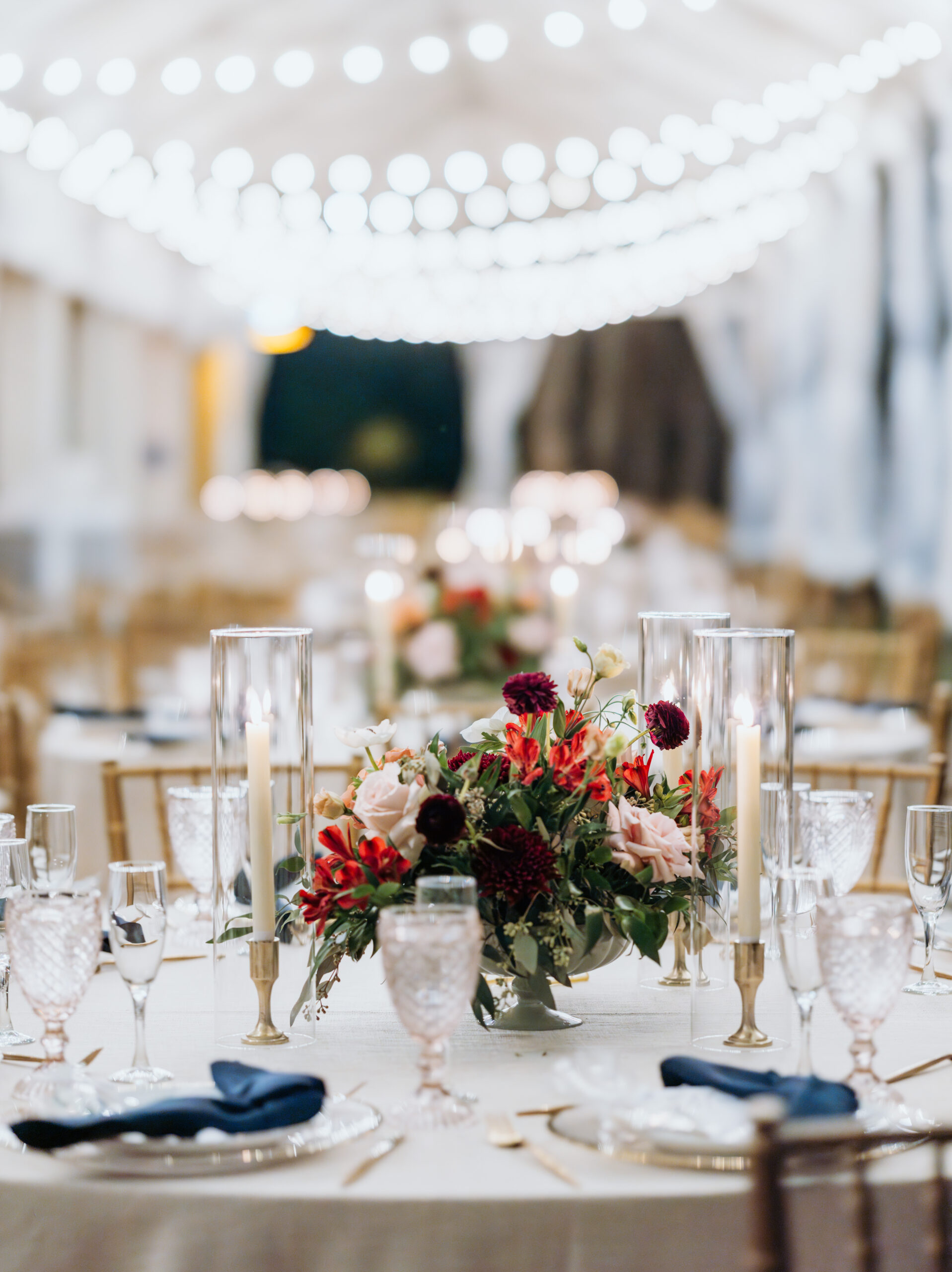 Reception Space at a Bonnet House wedding